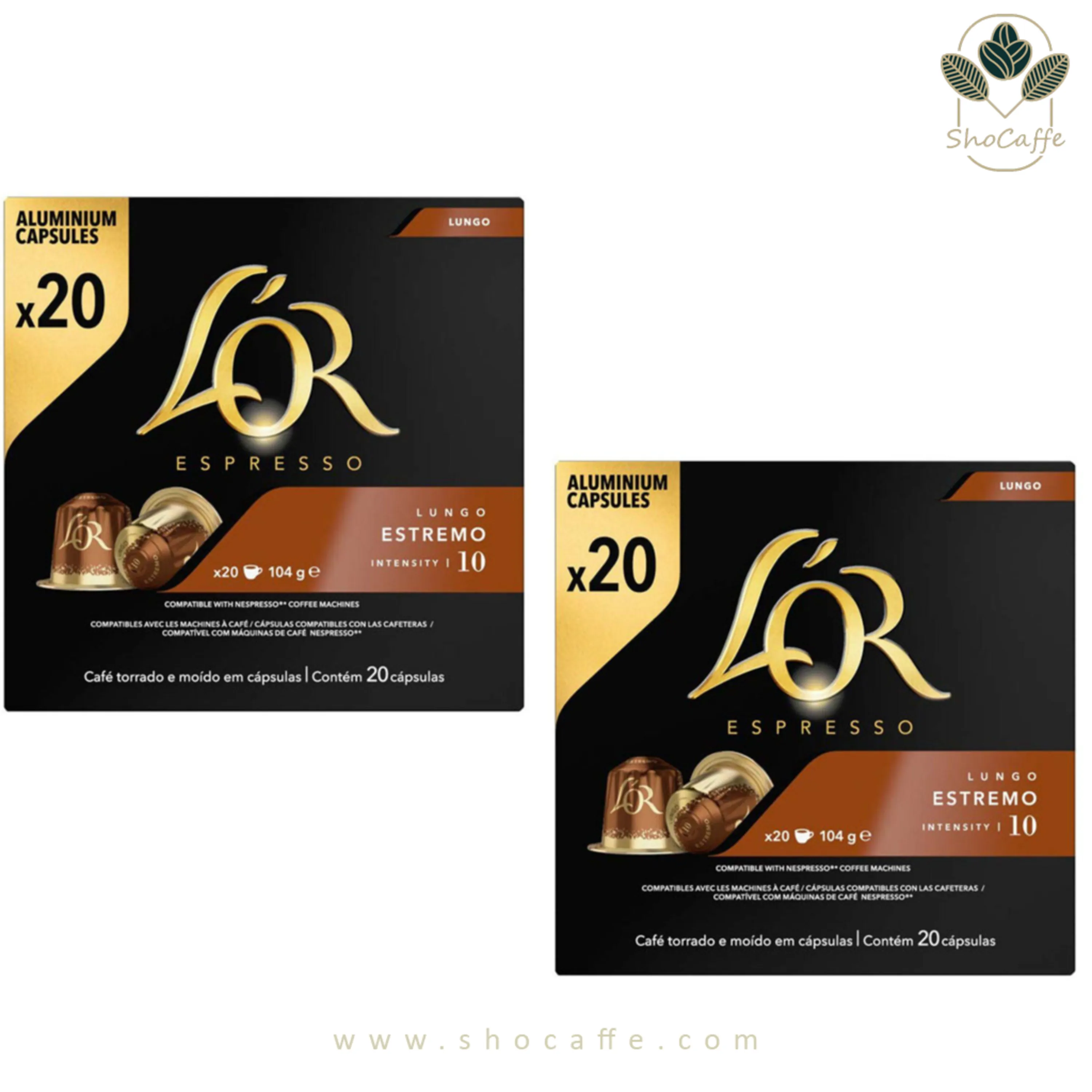 کپسول قهوه لور استرمو Estremo- با درجه تلخی 10